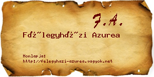 Félegyházi Azurea névjegykártya